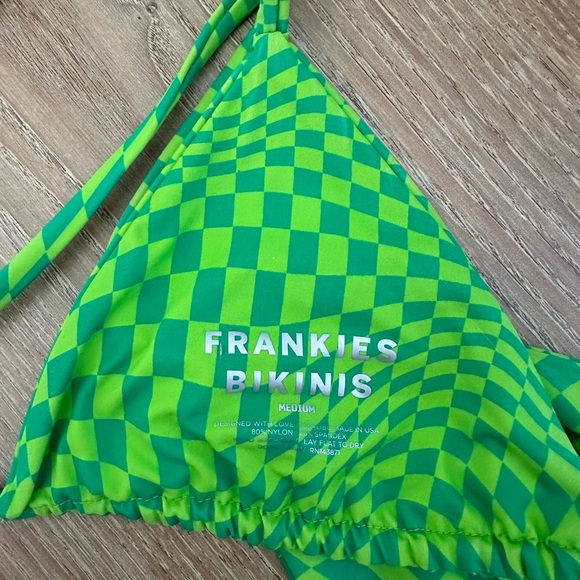 Frankie’s Bikinis Tia Bikini in color Morison. Top: Small. Bottom: medium. - Picture 4 of 6